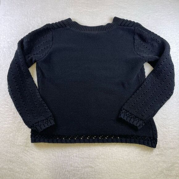 Hillard & Hanson Cardigan Sweater Womens XL Button V-Neck Long Sleeve Black - Picture 2 of 13